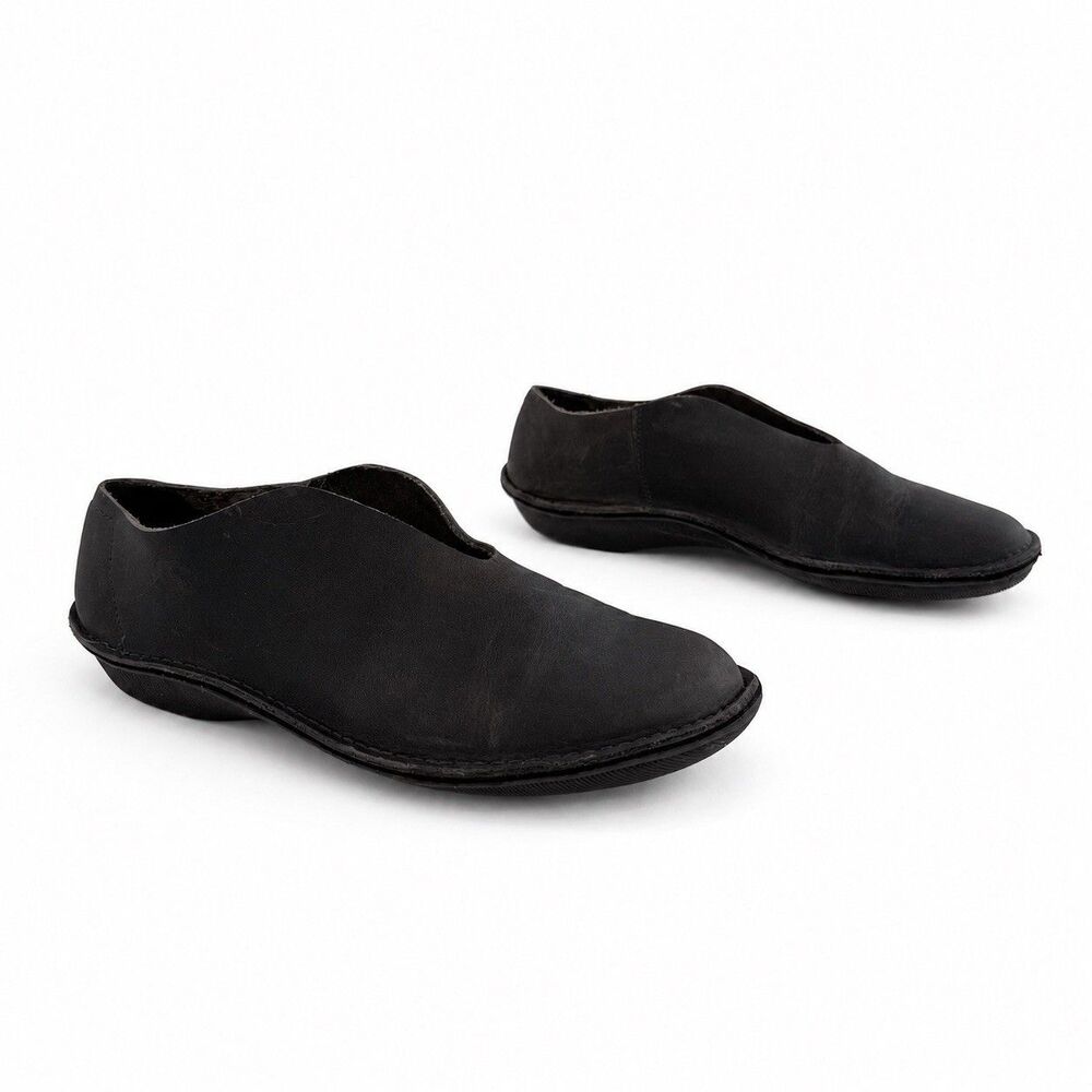 Loints of Holland Women’s EU 38 Black Leather Slip On Comfort Shoes